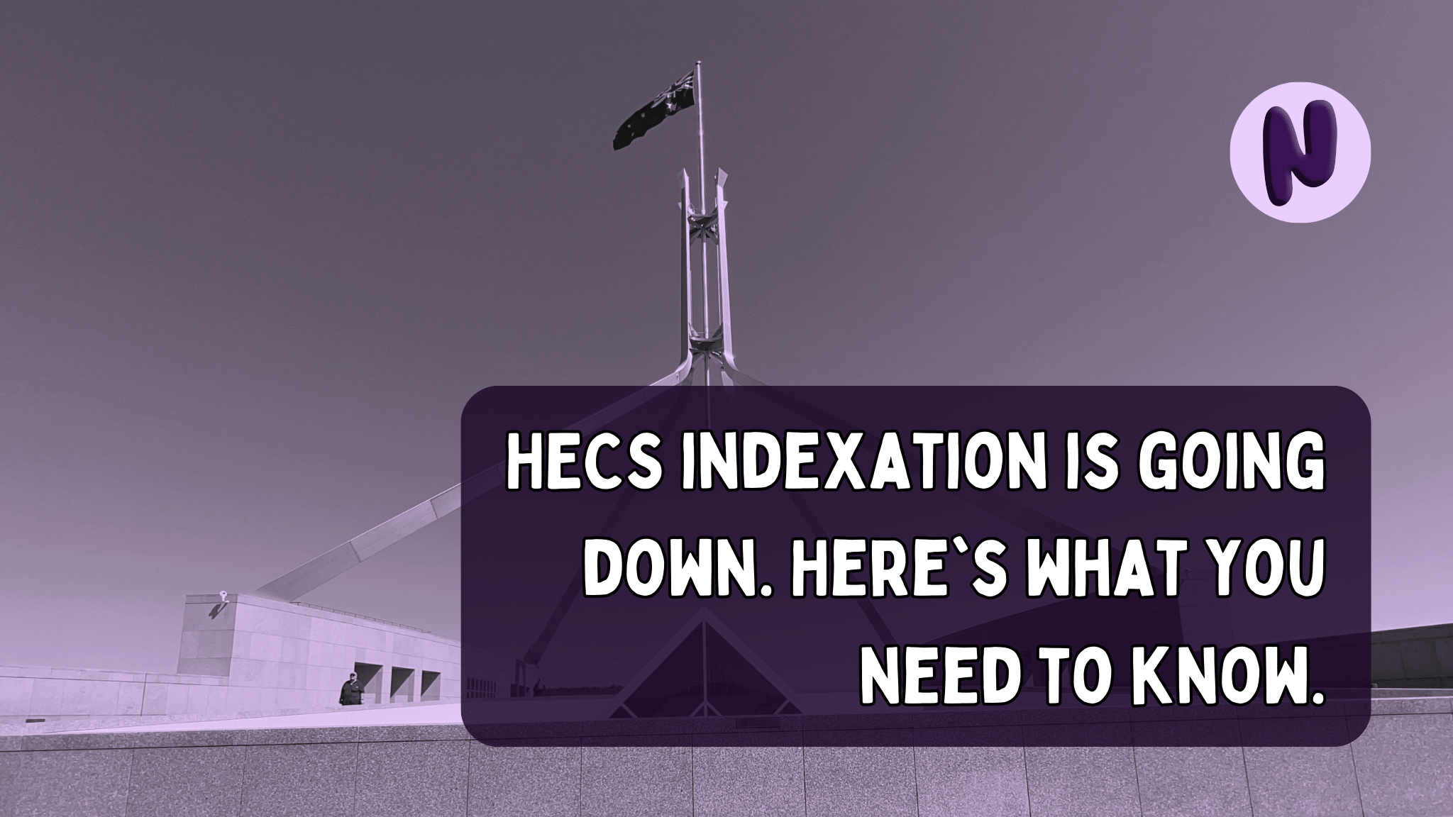 HECS indexation is going down. Here