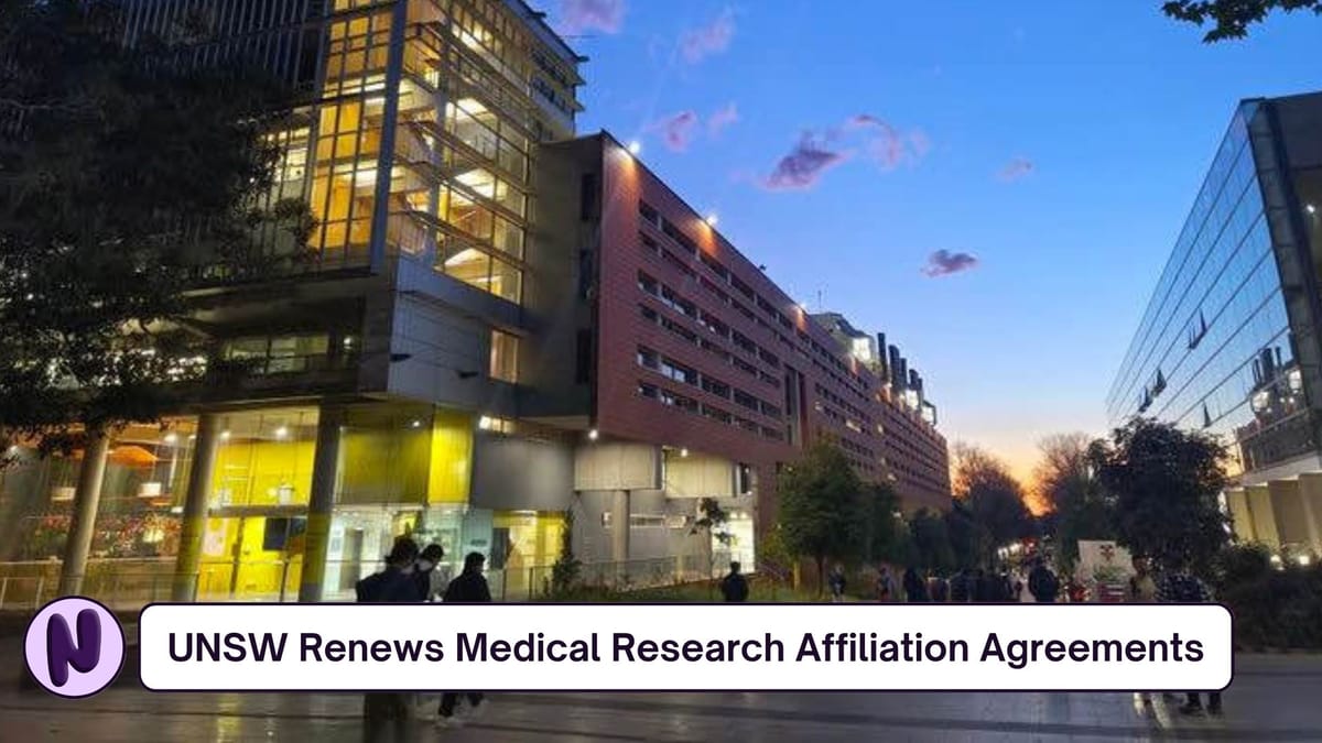 UNSW Renews Medical Research Affiliation Agreements