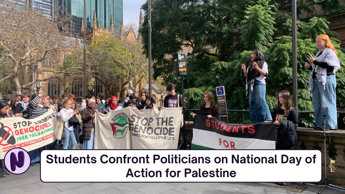 Students Confront Politicians on National Day of Action for Palestine