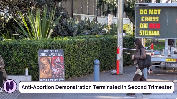 Anti-Abortion Demonstration Terminated in Second Trimester