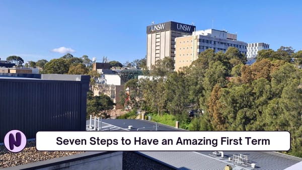 Seven Steps to Have an Amazing First Term